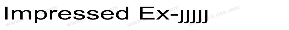 Impressed Ex字体转换